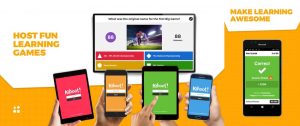 Screenshots from the Kahoot! Create and Kahoot! Play Windows apps (PRNewsfoto/Kahoot!)
